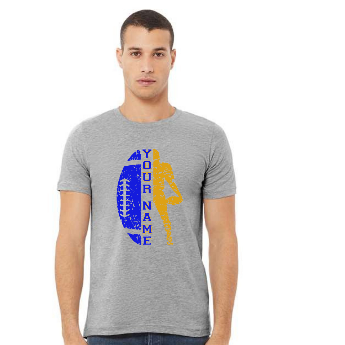 Customizable- Football and Player Tee or Hoodie