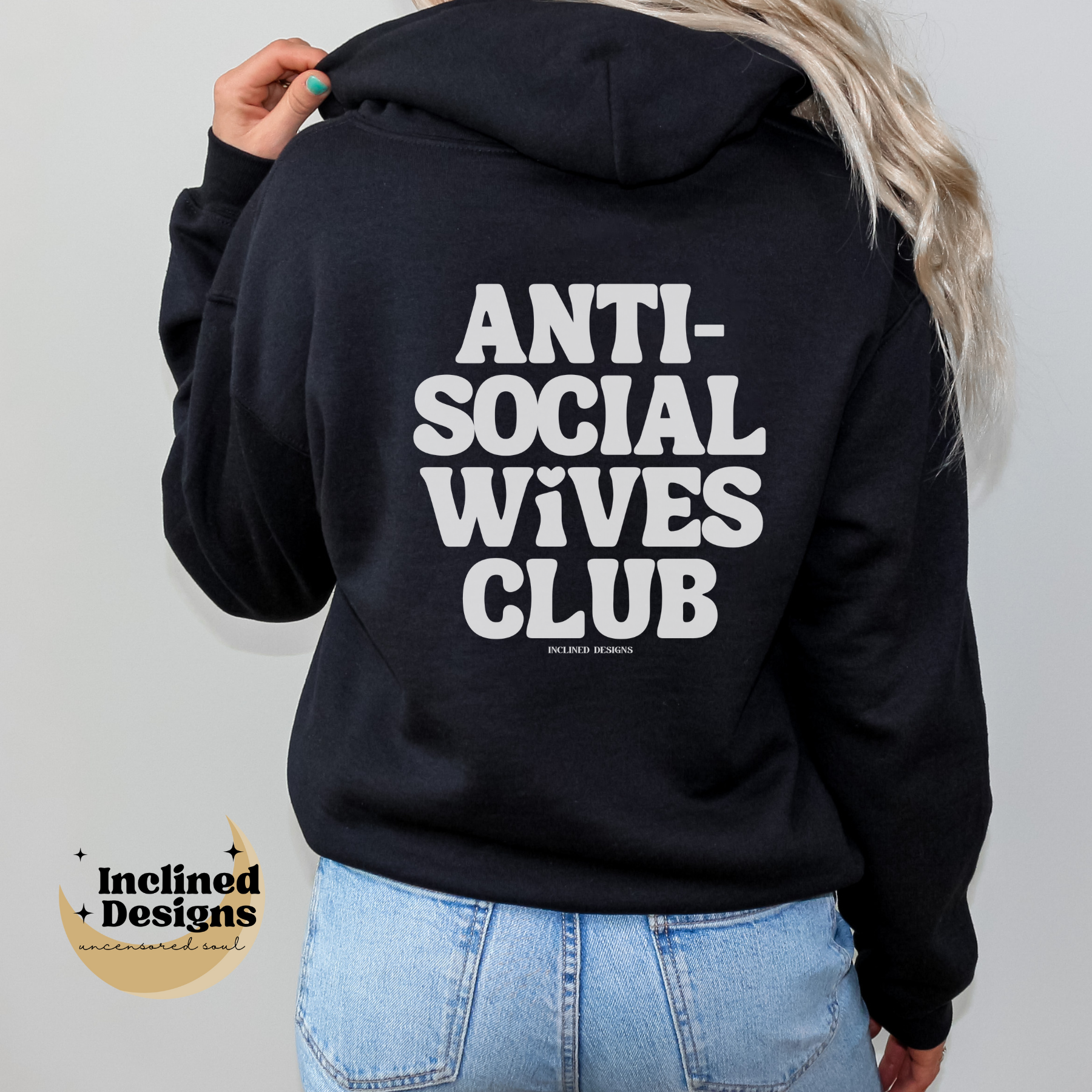 Anti Social Social Club Logo-print Hoodie In Black