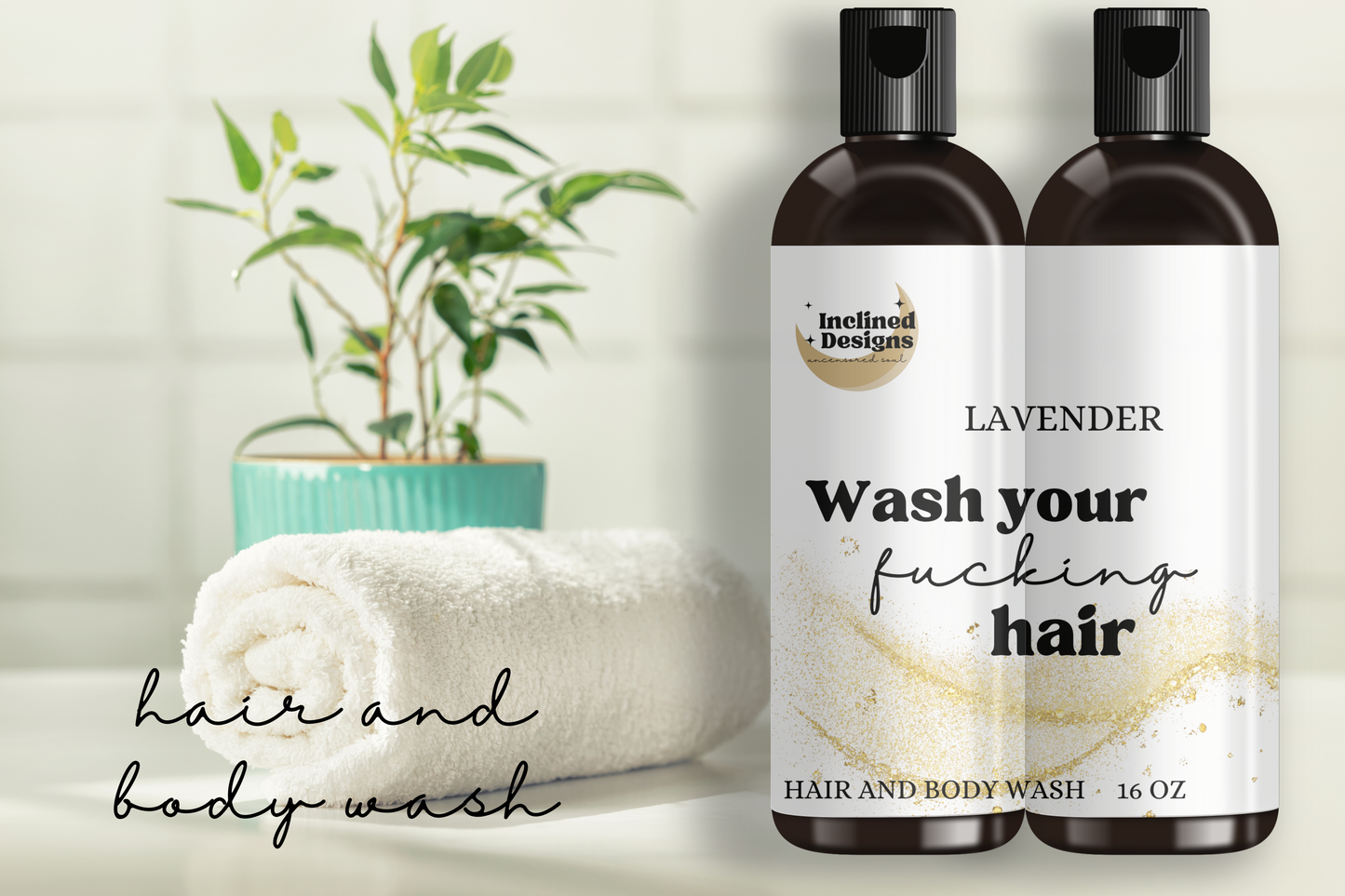 Wash Your Fucking Hair- Lavender Hair and Body Wash 16 oz.