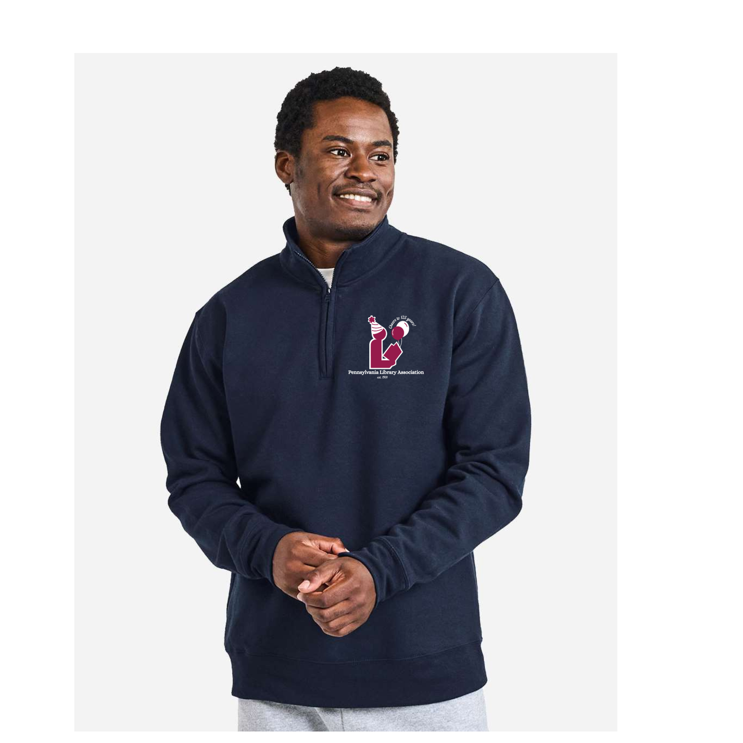 PaLA: Celebrating 125 Years Navy Quarter Zip Sweatshirt