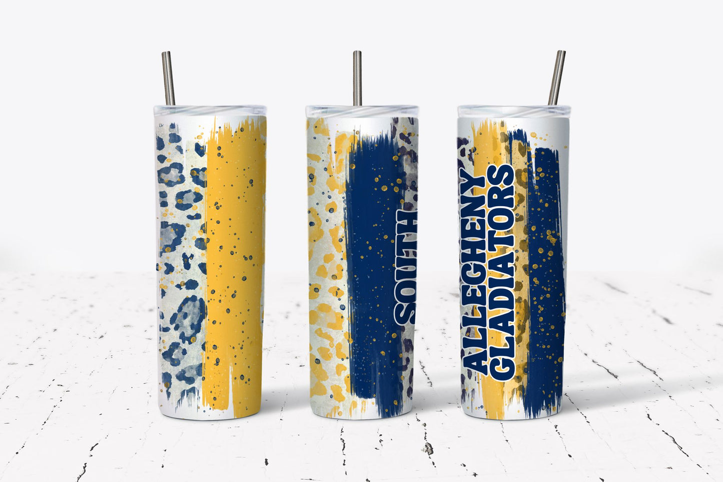 SA Gladiators Leopard Tumbler