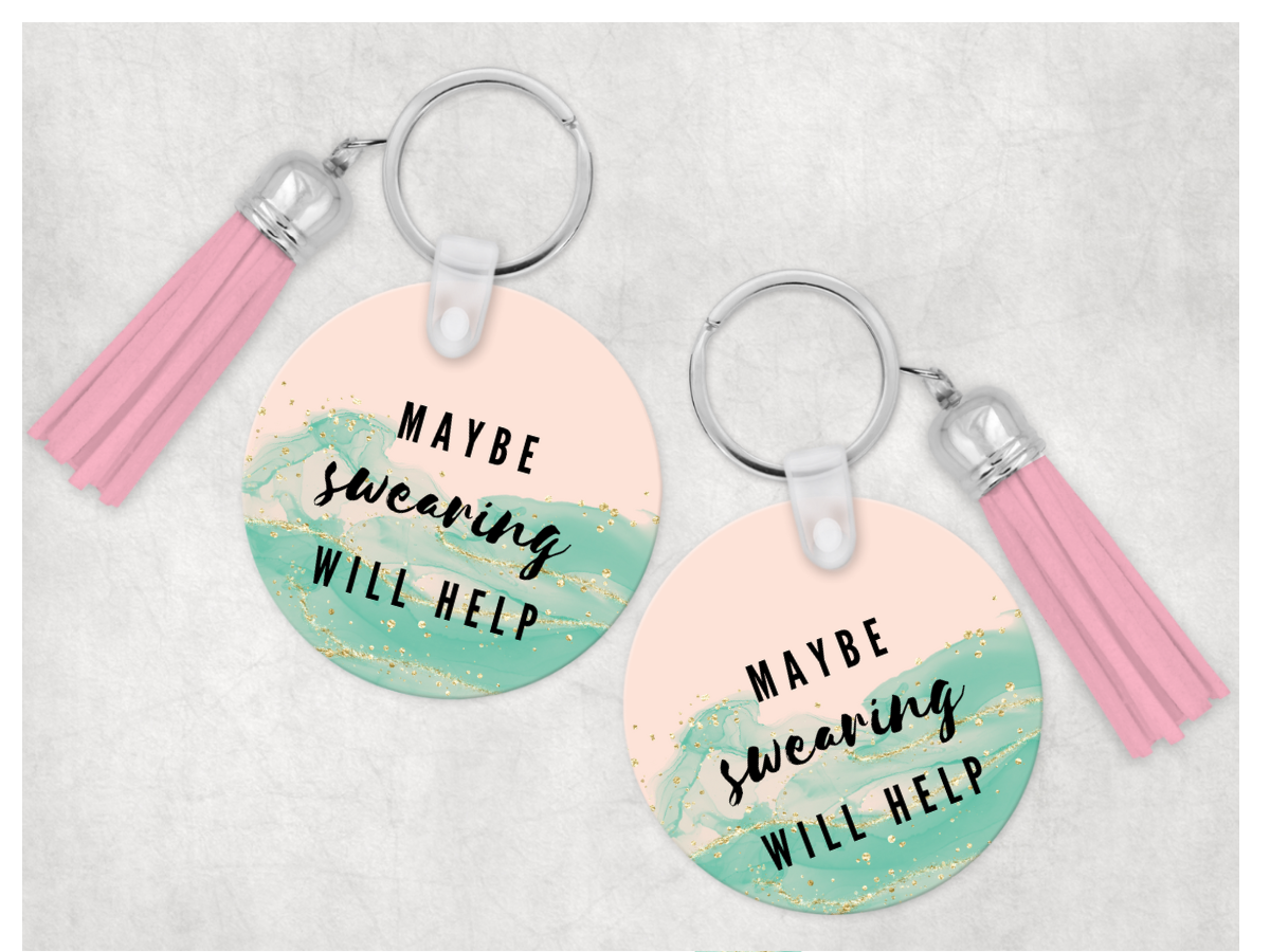 Sweary Keychain: Maybe Swearing Will Help