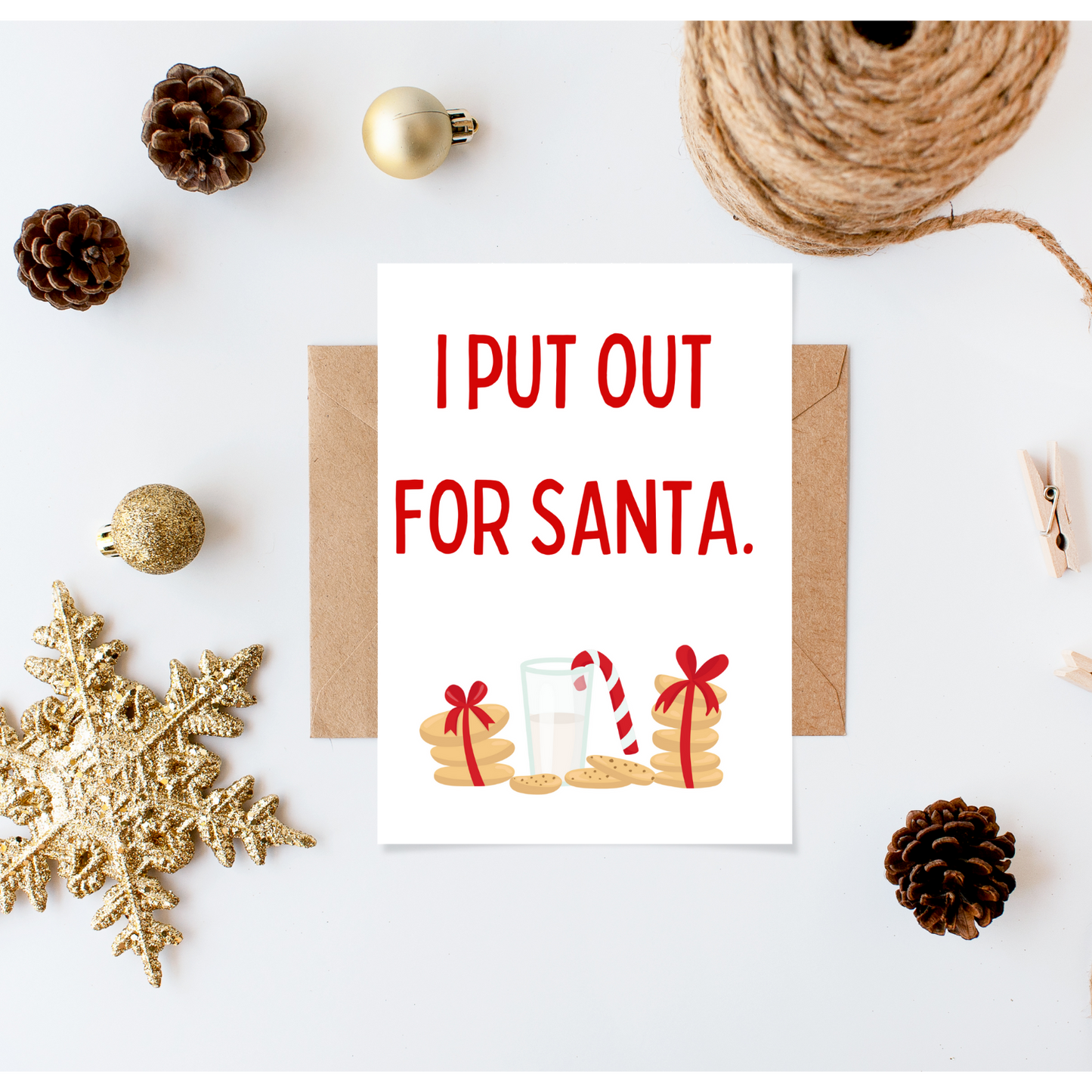 Christmas Card: I Put Out For Santa