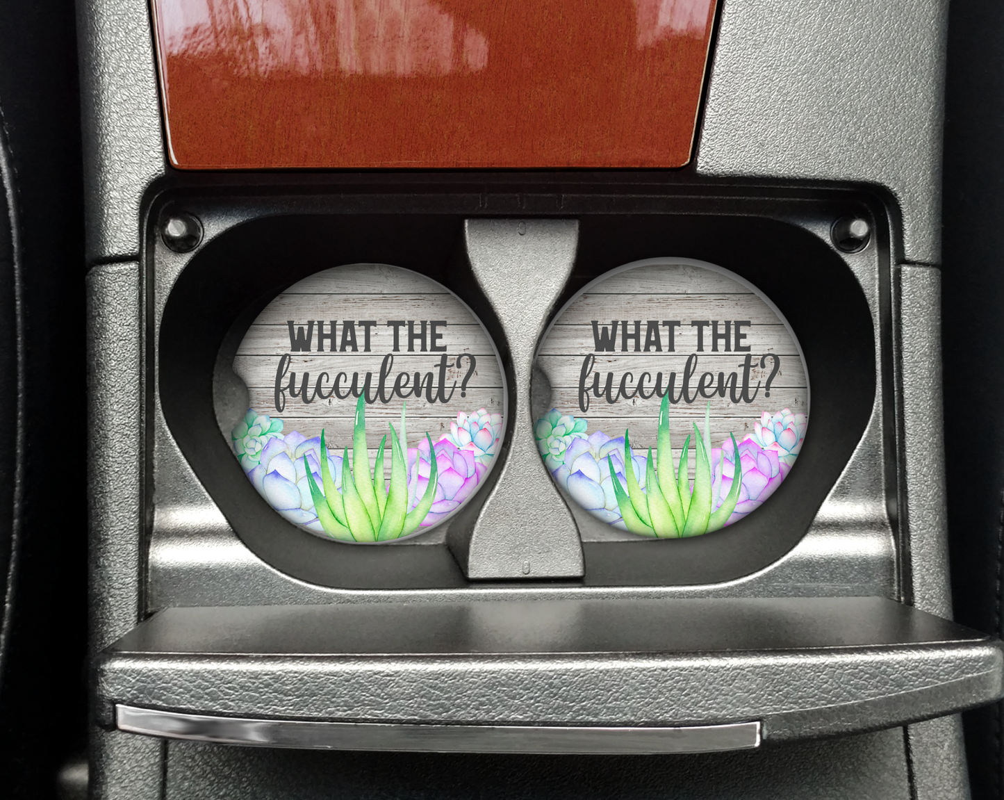 Car Coaster: What The Fucculent