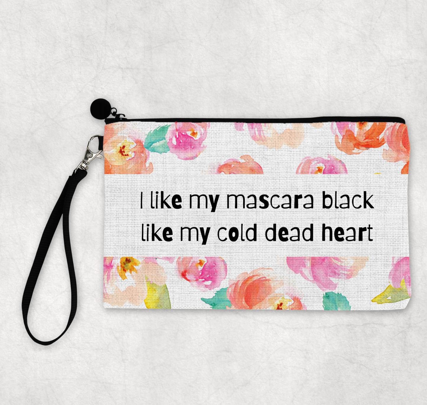 Makeup Pouch: I Like My Mascara Like My Heart