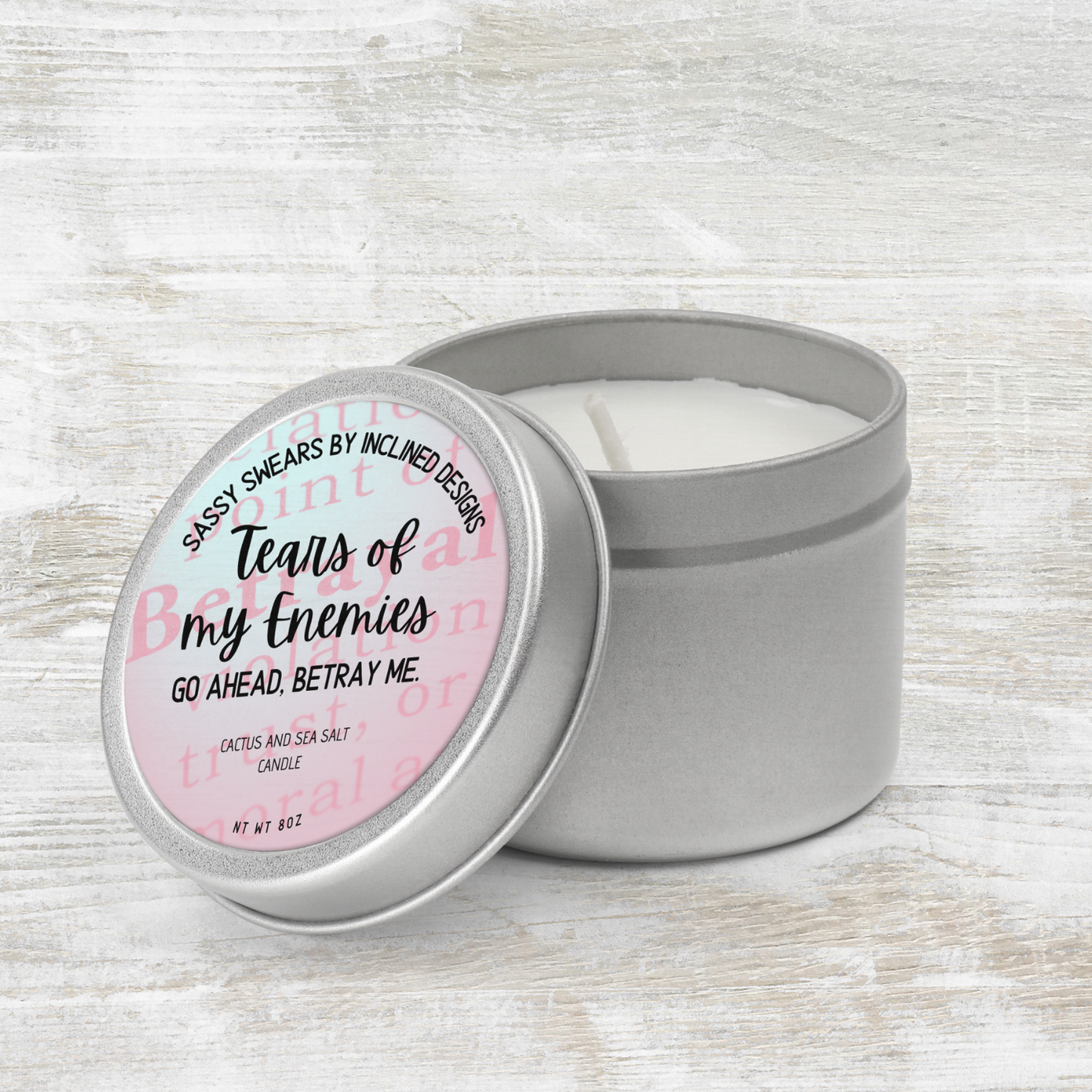 Tear of my Enemies 4oz Candle
