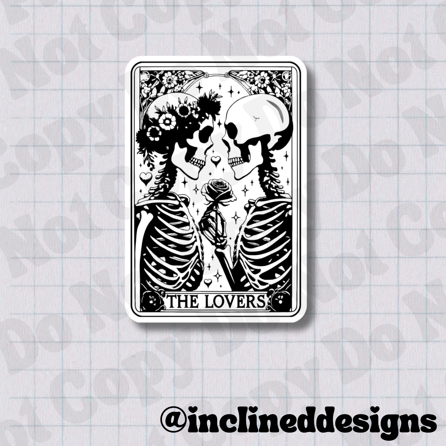 Tarot- The Lovers 2.5" Waterproof Vinyl Sticker