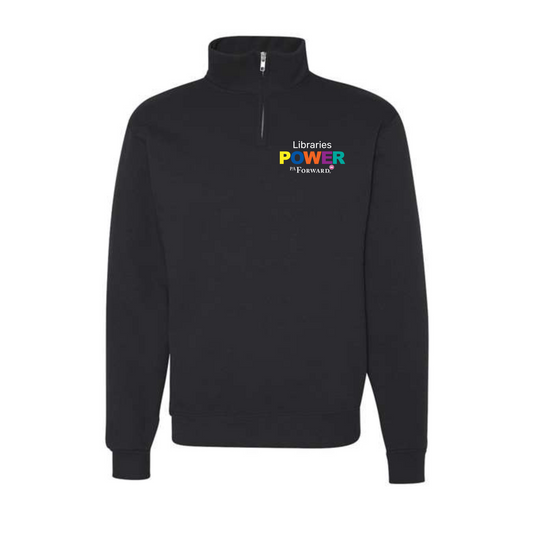 PaLA: Libraries Power Black Quarter Zip Sweatshirt
