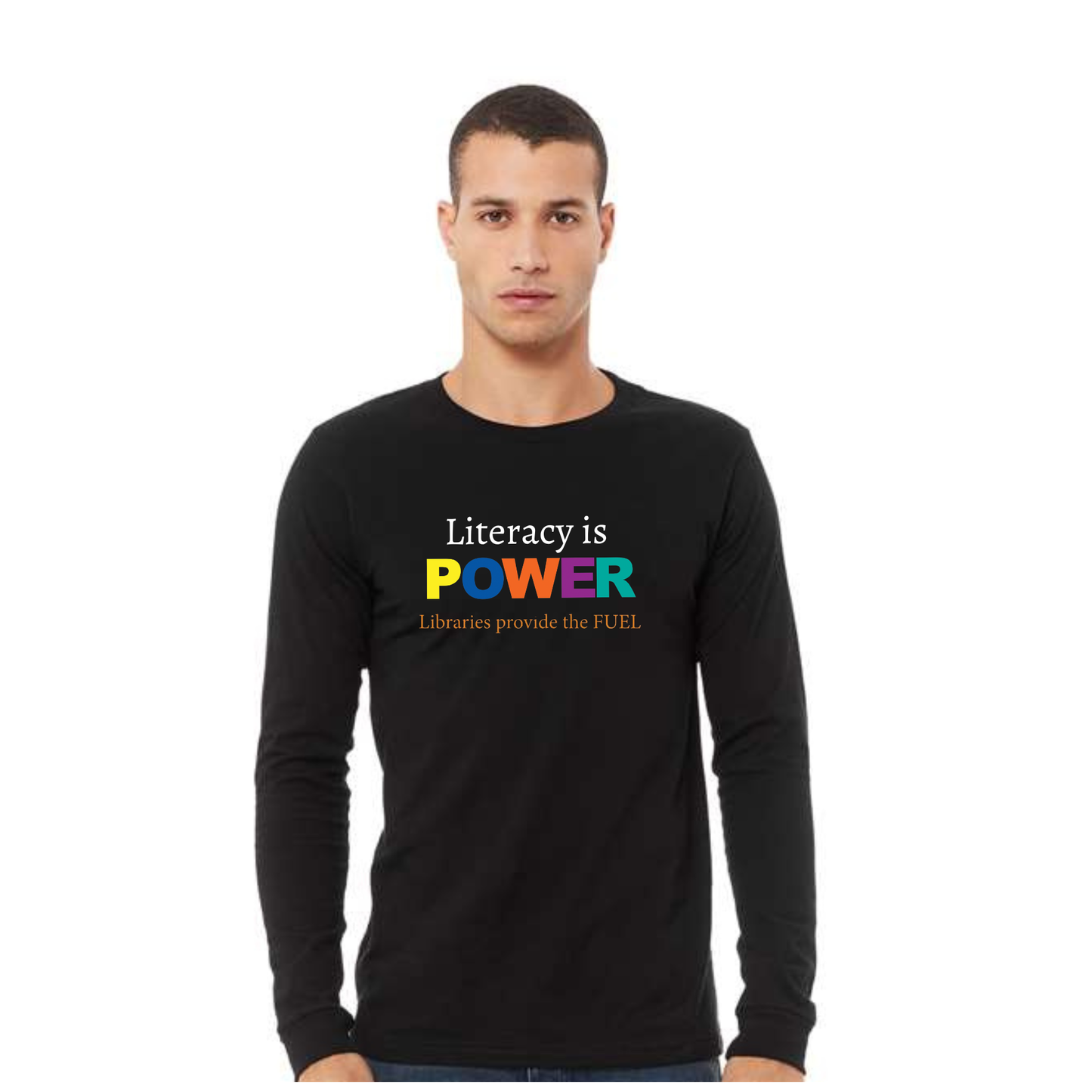PaLA: Literacy Is Power Unisex Black Long Sleeve