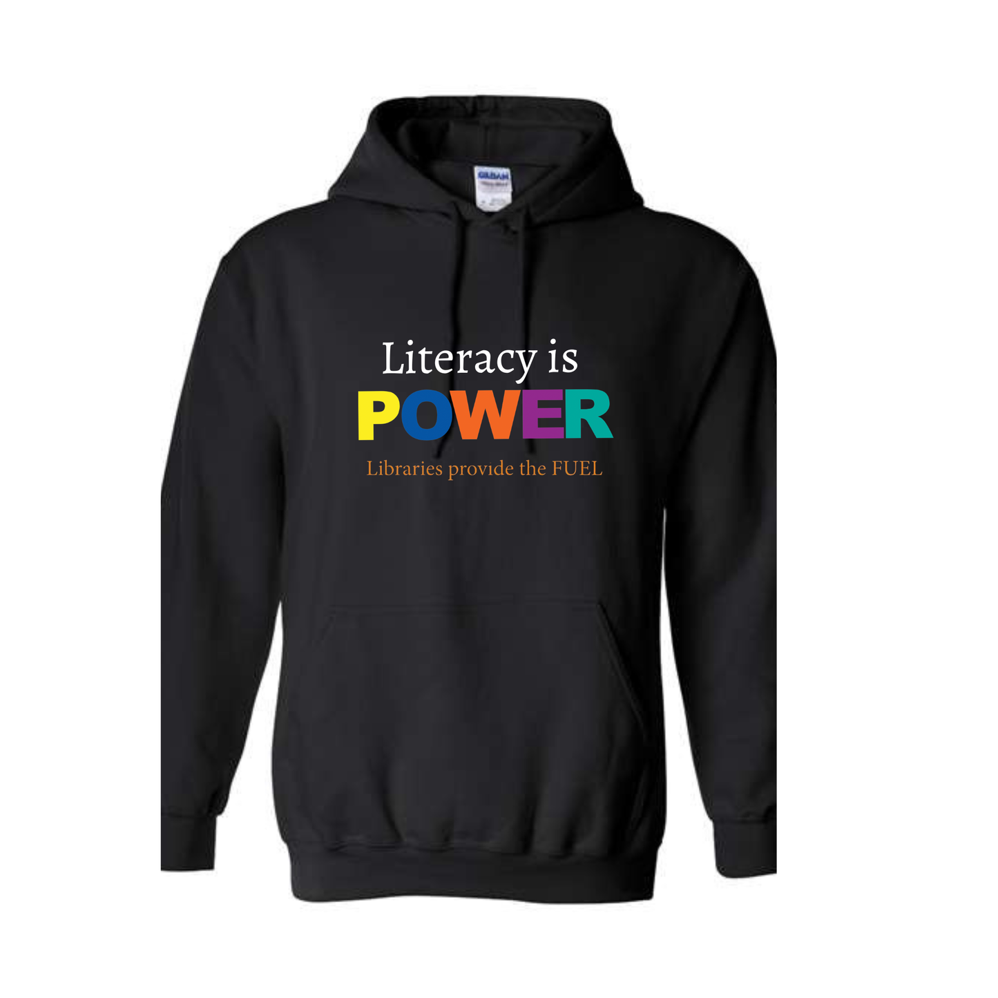PaLA: Literacy Is Power Black Hooded Sweatshirt