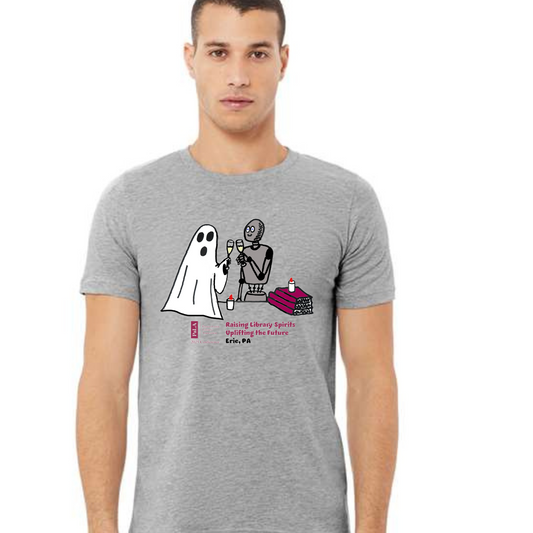 PaLA: Raising Library Spirits Grey Short Sleeve Unisex Tee