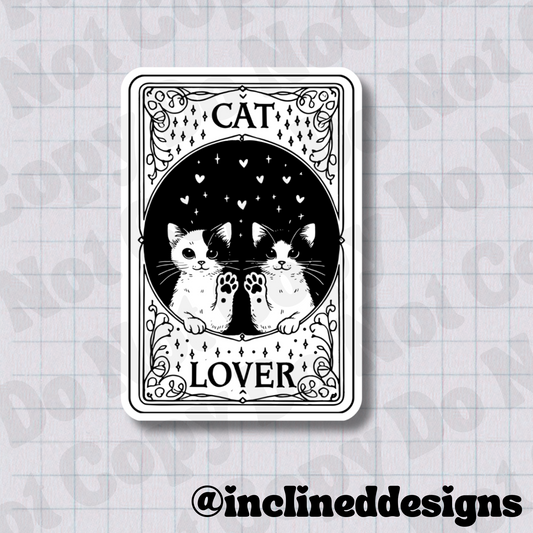 Tarot- The Cat Lover 2.5" Waterproof Vinyl Sticker