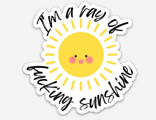 Sassy Swears Sticker: Ray Of Fucking Sunshine