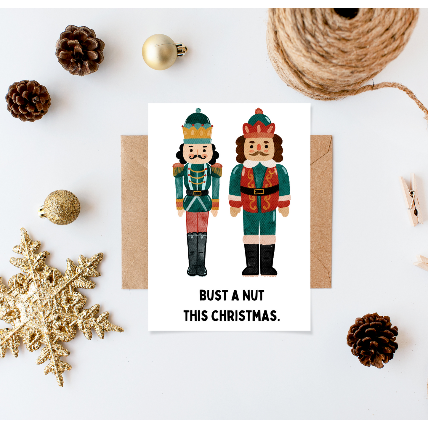 Christmas Card: Bust A Nut