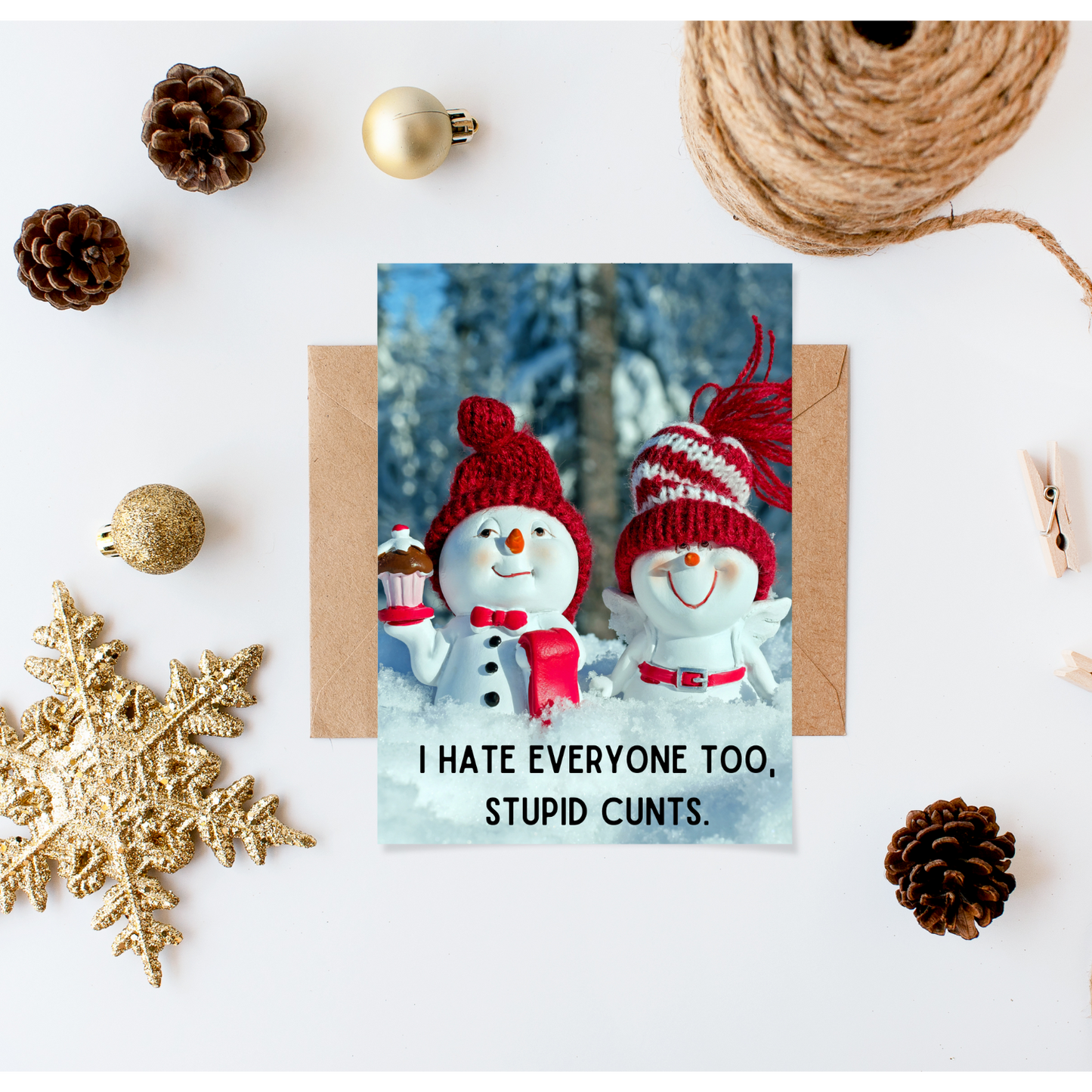 Christmas Card: Stupid Cunts