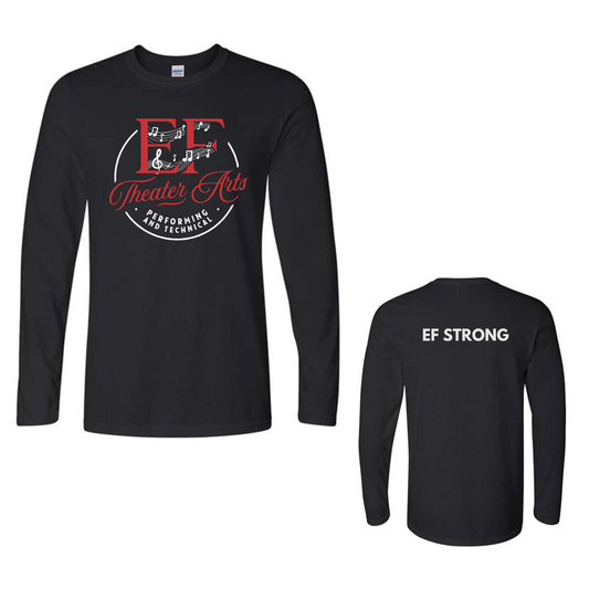 EF Theater Arts and Technical Fundraiser  Long Sleeve Tee-BLACK